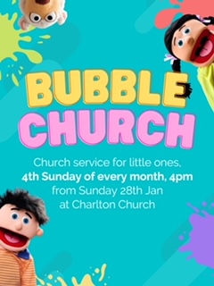 bubble church ad